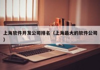 上海软件开发公司排名（上海最大的软件公司）