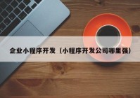 企业小程序开发（小程序开发公司哪里强）