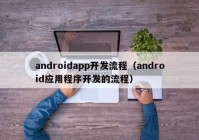 androidapp开发流程（android应用程序开发的流程）