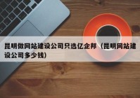 昆明做网站建设公司只选亿企邦（昆明网站建设公司多少钱）