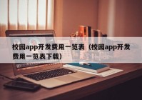 校园app开发费用一览表（校园app开发费用一览表下载）