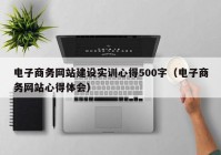 电子商务网站建设实训心得500字（电子商务网站心得体会）