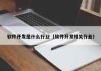 软件开发是什么行业（软件开发相关行业）