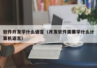 软件开发学什么语言（开发软件需要学什么计算机语言）